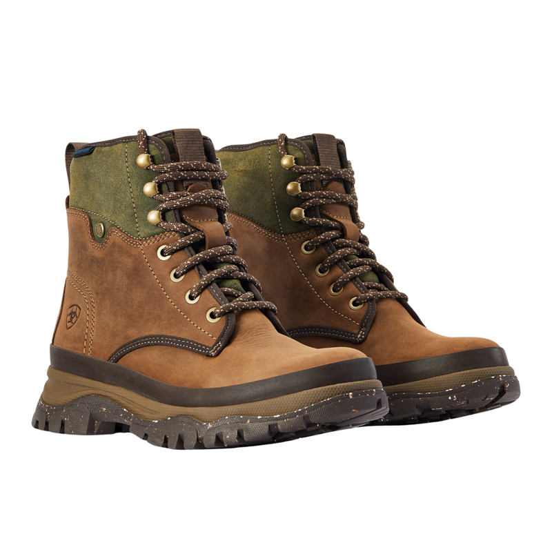 Ariat Moresby Waterproof Boot in Oily Distressed Brown and Olive-6
